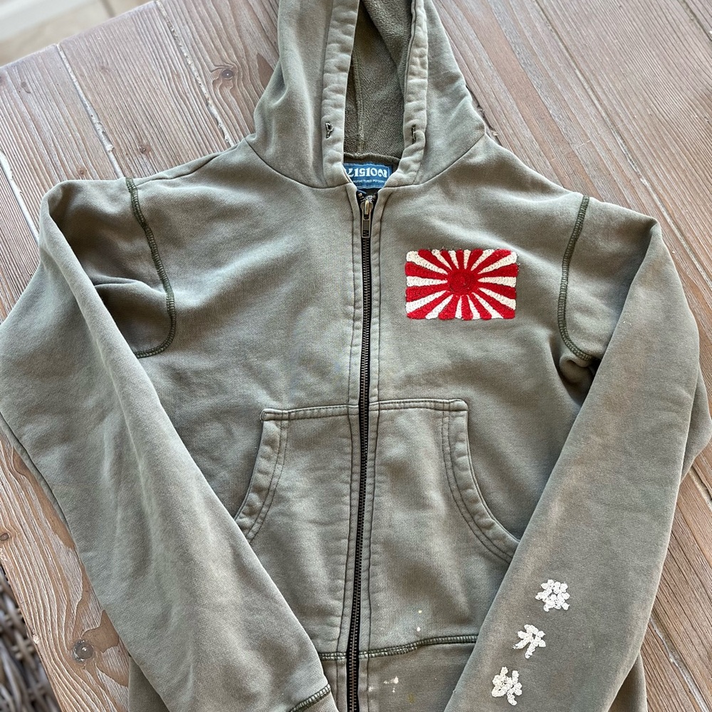Japanese imperial flag sweatshirt koi fish